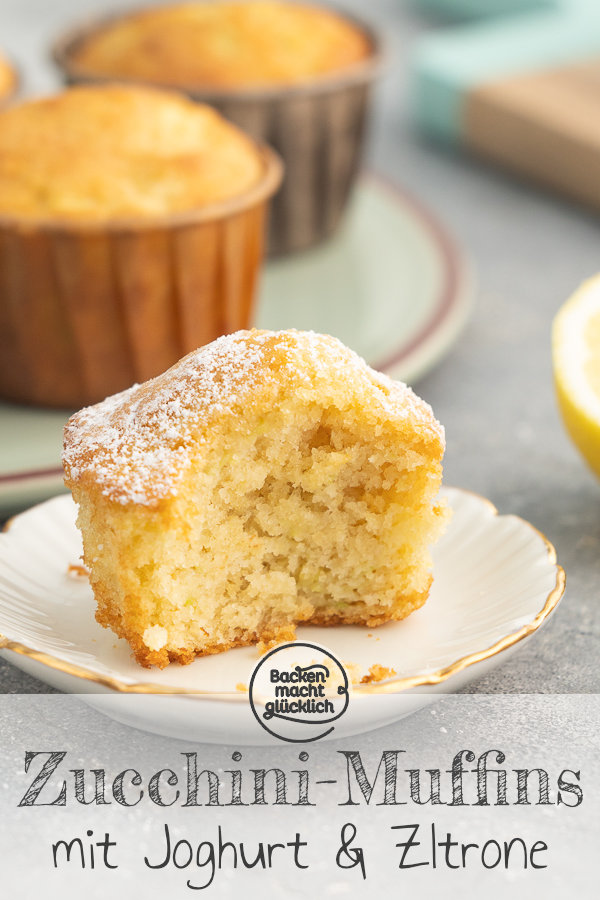 Süße Zucchinimuffins: sind herrlich! Durch das Gemüse werden die Muffins wunderbar saftig, flaumig und lecker.