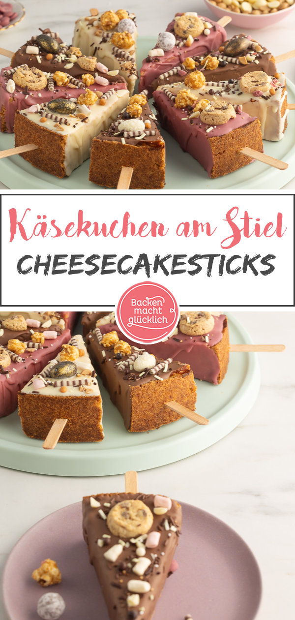 Käsekuchen-Sticks sind der Hit auf jeder Party: super lecker & ein Hingucker. Mit unseren Tipps gelingt das Rezept garantiert!