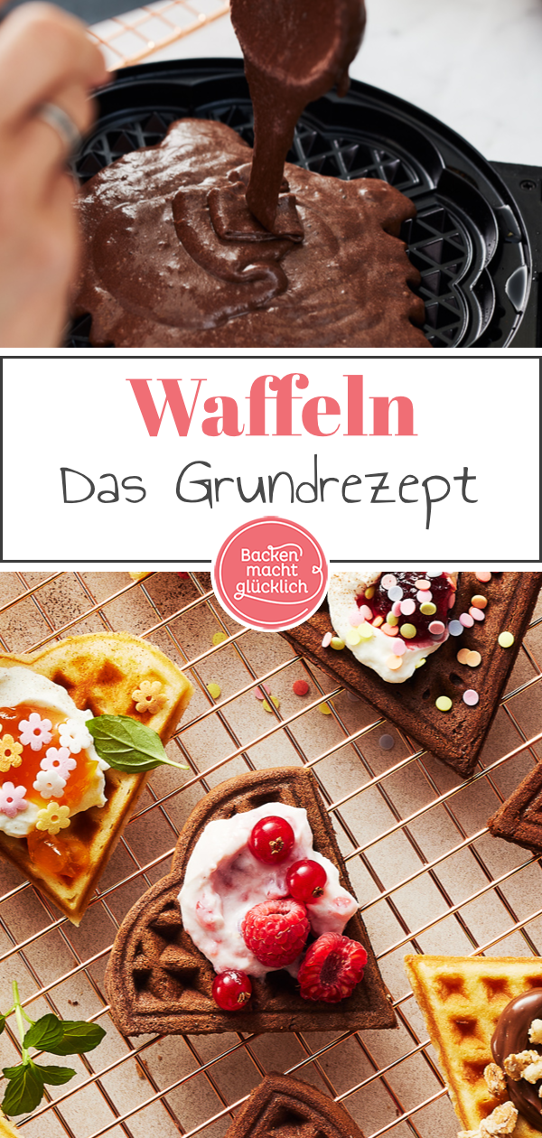 Dieses einfache Waffelrezept ist ein absoluter Klassiker. Das Grundrezept für Waffelteig gefällt der ganzen Familie - und lässt sich toll variieren!